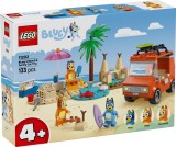 LEGO&reg; Bluey - Calatoria familiei lui Blue cu masina la plaja (11202)
