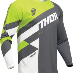 Tricou atv/cross Thor Sector Checker, culoare gri/verde, marime S Cod Produs: MX_NEW 29107594PE