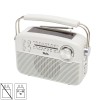 Radio Portabil Solar SAL RPR9: FM/AM/SW, Bluetooth, USB, MicroSD, AUX, Acumulator, Negru/Alb/Gri