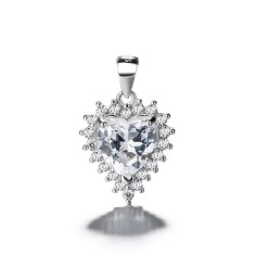 Pandantiv argint 925, JW1290, model elegant, placat cu rodiu