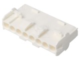 Conector cablu-cablu TE Connectivity MATE-N-LOK 8 pini 600V 6,35mm alb