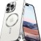 Huse silicon cu incarcare wireless compatibila cu Iphone 16 Pro Argintiu