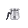 Oala Lapte Floria 3L, 18x14cm, Otel Inox, Fluier, Maner Bachelita, Argintiu