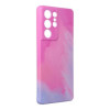 Husa Compatibila cu Samsung Galaxy S22 Ultra Forcell Pop Pink/Blue, Carcasa