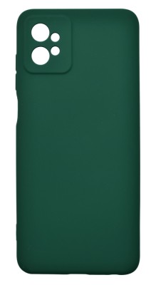 Husa de protectie din silicon pentru Motorola Moto G32, SoftTouch, interior microfibra, Verde Inchis foto