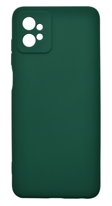 Husa de protectie din silicon pentru Motorola Moto G32, SoftTouch, interior microfibra, Verde Inchis