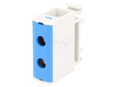 Conector Șine 2,5-35mm2 1 Pista 2 Borne Albastru