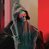 vidaXL Reaper-ul &icirc;nfricoșător de Halloween Negru 60 x 60 x 155 cm