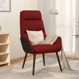 VidaXL Scaun de relaxare, roșu vin, material textil