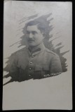 Fotografie tip Carte Postala, Subofiter al armatei romane, 1919