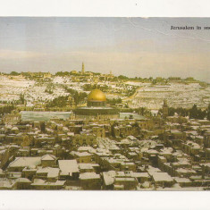 FA3 - Carte Postala - ISRAEL - Jerusalem In snow, necirculat