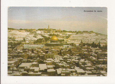FA3 - Carte Postala - ISRAEL - Jerusalem In snow, necirculat foto
