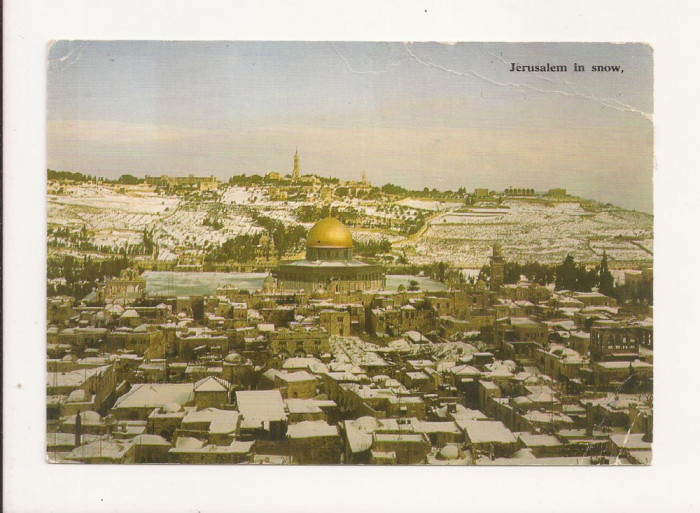 FA3 - Carte Postala - ISRAEL - Jerusalem In snow, necirculat