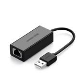 Cumpara ieftin Adaptor de Ethernet Ugreen Usb 2.0 RJ45 Lan Negru