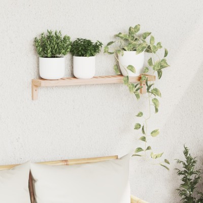 vidaXL Raft suspendat, 62x10x12,5 cm, lemn masiv nuc foto