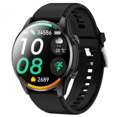 Smartwatch iSEN G1000 Negru, 1.43 AMOLED, Moduri sport, Pozitionare GPS si Beidou, Monitorizare sanatate si somn, Apel Bt, Asistent Vocal, Monitorizar