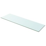 Gossi raft din sticla transparenta, 100 x 30 cm
