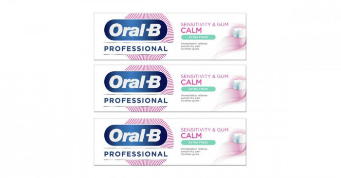 Oral-B Professional Sens&amp;amp;Gum Calm Extra Fresh Fogkr&eacute;m 3x75ml