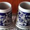 2 Căni ceramică GERTZ originale. detalii deosebite .Capacitate 300 ml.