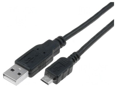 Cablu USB 2.0 A la Micro B 0.8m Negru foto