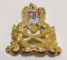 Insigna Militara - Ofiter INFANTERIE - Coifura - insemn cascheta - cuc foto