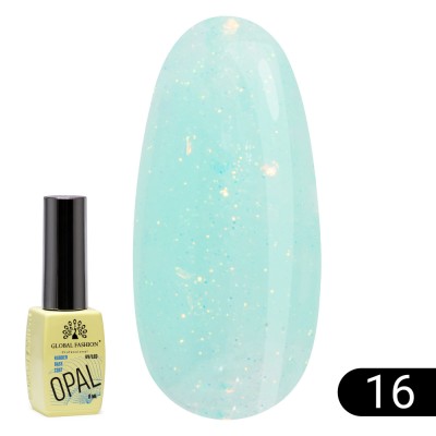 Bază pentru unghii Opal Rubber Base, Global Fashion 8 ml, 16 foto