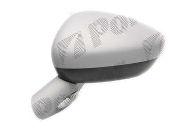 Oglinda exterioara Citroen C5 (Rd/Td), 01.2008-, partea Dreapta, culoare sticla culoare albastra, sticla convexa, carcasa grunduita, cu incalzire, aj foto