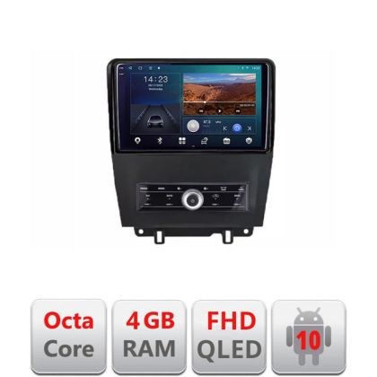 Navigatie Ford Mustang intre anii 2009-2014 Android Ecran QLED octa core 4+64 carplay android auto KIT-mustang-old+EDT-E310V3 CarStore Technology