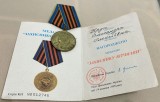 Brevet si medalie 1 / semnata olograf de Leonid Kucima presedinte Ucraina /de colectie