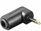 Adaptor audio digital optic Toslink la mini Toslink 3.5mm unghi, KJTOSRED11, Oem