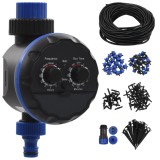 Cumpara ieftin Set udare automată, picurare exterior, 142 piese, temporizator
