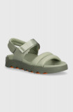 Sorel sandale de piele VIIBE SANDAL femei, culoarea verde, 2030511348