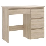 Birou calculator Beta 3 cu 4 sertare, 94x43x75 cm, finisaj sonoma Household NewTrend