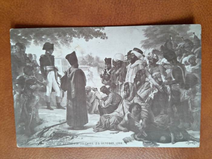 Napoleon Bomaparte la Cairo, carte postala ilustrata