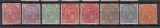 ROMANIA 1890/1891 LP 45 REGELE CAROL I CIFRA IN PATRU COLTURI FILIGRAN STEMA MICA GUMA ORIGINALA SERIE CU VARIETATE SARNIERA, Nestampilat