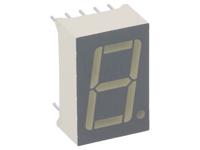 Afișaj LED 7 segmente 14,22mm 0,56, Verde Catod, Nr. Car: 1