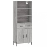 Cumpara ieftin Dulap inalt, gri sonoma, 69,5x34x180 cm, lemn compozit