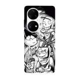 Husa compatibila cu Huawei Nova Y70 model Ed Edd and Eddy scheming, Silicon, TPU, Viceversa, Transparent, Carcasa