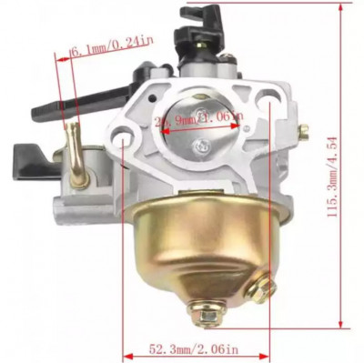 Carburator compatibil Honda GX390 , 13HP , cu robinet de benzina foto