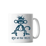 Cana alba personalizata &quot;Asa m-am trezit&rdquo;, INOVATIX&reg;. 330ml