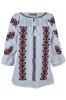 Bluza tip ie dama RD24, alb nature/rosu cardinal , marimea L