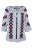 Bluza tip ie dama RD24, alb nature/rosu cardinal , marimea 2XL