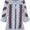 Bluza tip ie dama RD24, alb nature/rosu cardinal , marimea 3XL