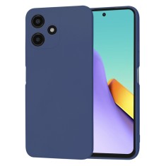 Husa spate Xiaomi Redmi 12 5G Silicon Bleumarin cu Microfibra SoftFlex