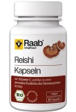 Extract Reishi Bio 420mg 80 capsule 33.6g Raab, Ganoderma Lucidum, Fara Gluten, Vegan