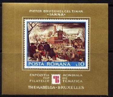 C1954 - Romania 1975 - Themabelga bloc neuzat,perfecta stare foto