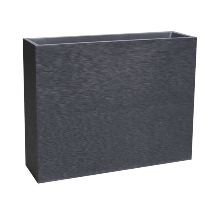 Jardiniera mare dreptunghiulara antracit 99,5x29,5x78,5 cm GRAPHIT