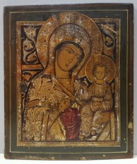 Maica Domnului cu Pruncul, Icoana pe Lemn, Scoala Rusesca, Secol XIX