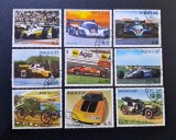 Paraguay 1983 - Seria Completă &bdquo;Auto-Sport &amp; Istoria Automobilului &rdquo; 9 Valori Ștampilat - Cod: -SW13