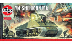 Kit Constructie Airfix Tanc Sherman M4 Mk1 1:76 foto
